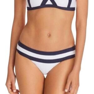 PilyQ Water Lilly‎ Color Block Banded Teeny Cut Bikini Bottom NWT
